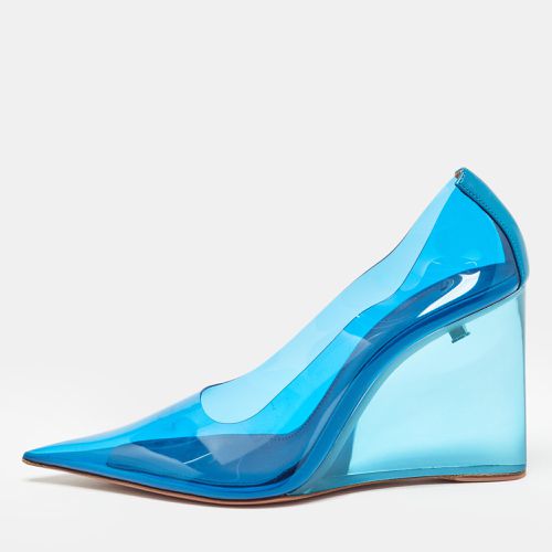 PVC Ane Wedge Pumps Size 38 - Amina Muaddi - Modalova