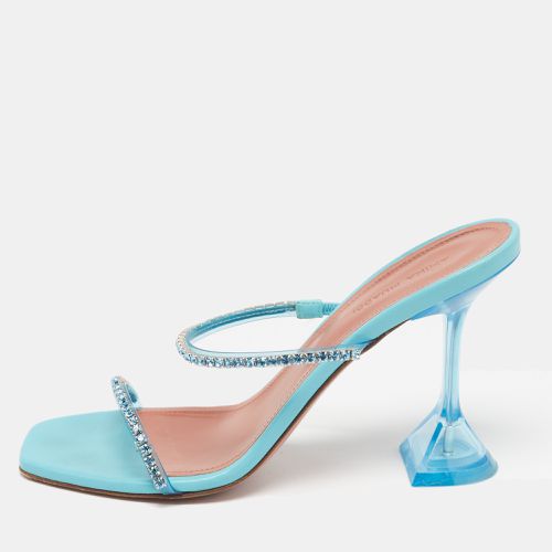 Crystal Embellished PVC Gilda Sandals Size 38 - Amina Muaddi - Modalova