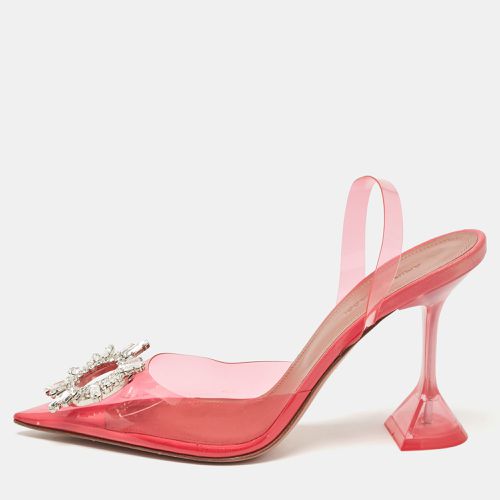 PVC Begum Slingback Pumps Size 38.5 - Amina Muaddi - Modalova