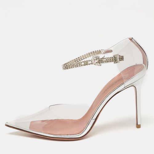 PVC and Patent Leather Ursina Pumps Size 36 - Amina Muaddi - Modalova