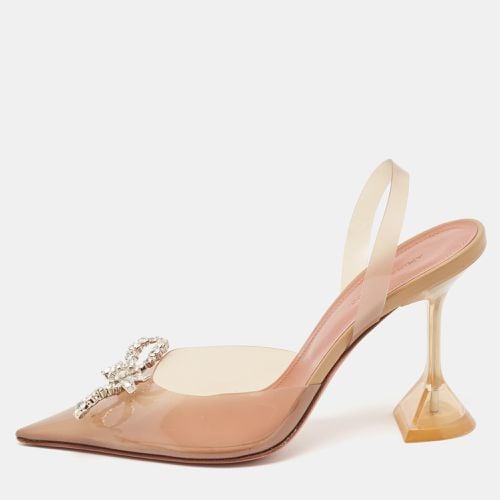 PVC Rosie Slingback Pumps Size 38 - Amina Muaddi - Modalova