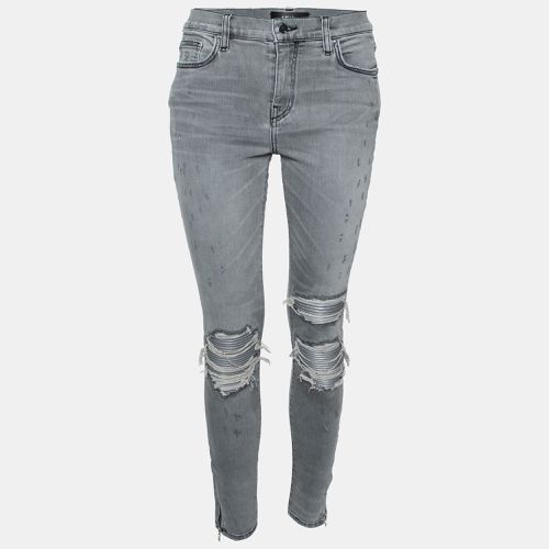 Amiri Grey Denim Distressed Skinny Jeans S - Amiri - Modalova