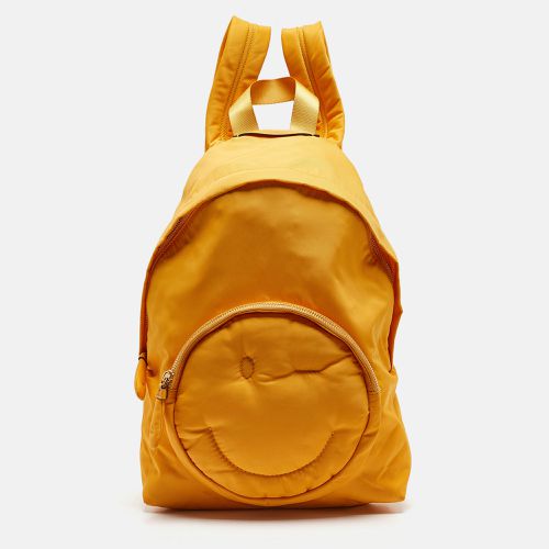 Anya Hindmarch Mustard Nylon Smiley Backpack - Anya Hindmarch - Modalova