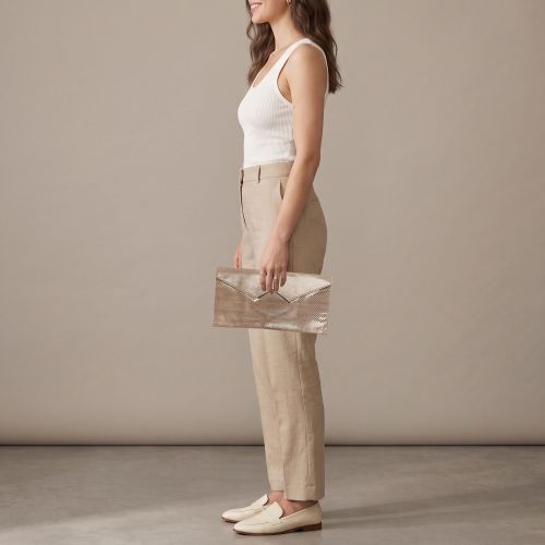 Anya Hindmarch Beige Python Clutch - Anya Hindmarch - Modalova