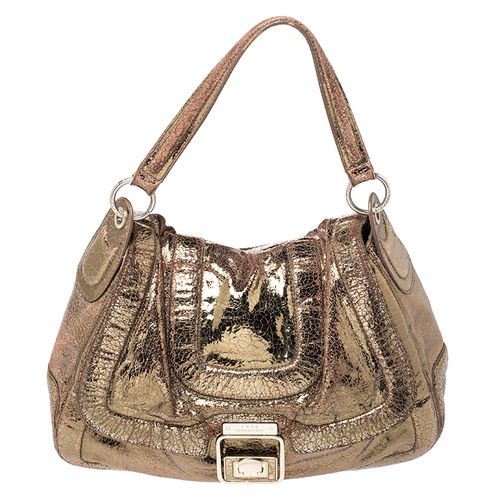 Laminated Suede Crackle Effect Flap Buckle Shoulder Bag - Anya Hindmarch - Modalova