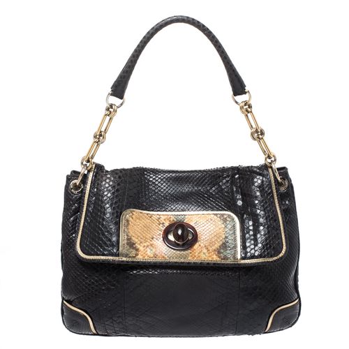 Anya Hindmarch Dark Brown Python Leather Shoulder Bag - Anya Hindmarch - Modalova