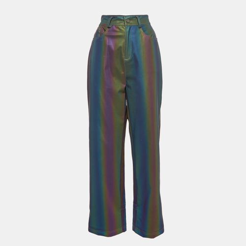 Annakiki For Huawei Multicolor Reflective Pattern Synthetic Straight Leg Pants M - Annakiki - Modalova