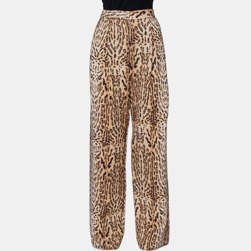 Adam Lippes Beige Animal Printed Wool Palazzo Pants S - Adam Lippes - Modalova