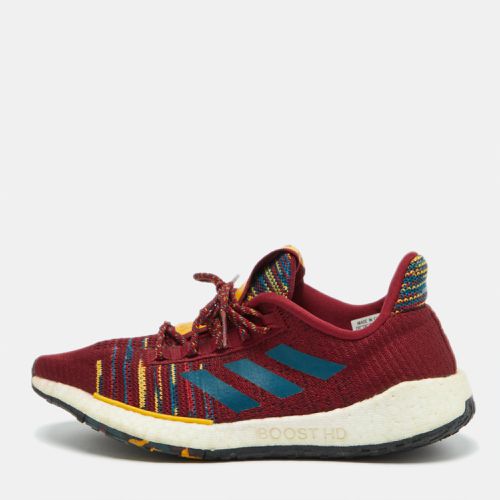 Adidas x Missoni Burgundy Knit Fabric Pulseboost Low Top Sneakers Size 38 2/3 - Adidas - Modalova