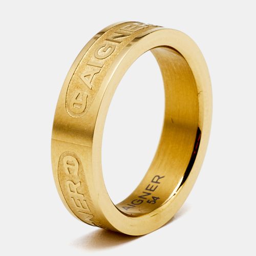 Aigner Gold Tone Band Ring Size 54 - Aigner - Modalova