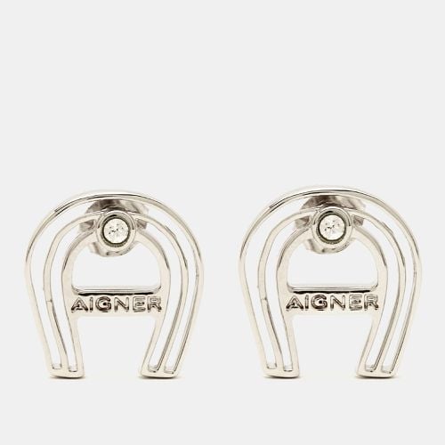 Aigner Crystal Sterling Silver Earrings - Aigner - Modalova