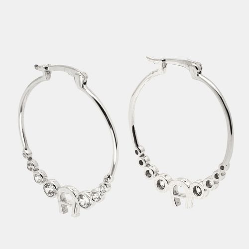 Aigner Crystals Silver Tone Earrings - Aigner - Modalova