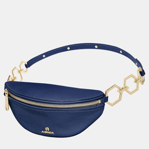 Aigner Deep Blue Leather Serena Belt Bag - Aigner - Modalova