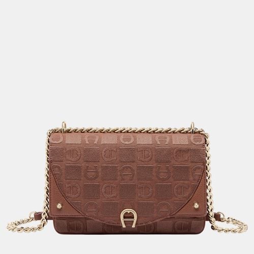 Aigner Demi Brown shiny light gold Metal Griffata Crossbody bag Demi Brown - Aigner - Modalova