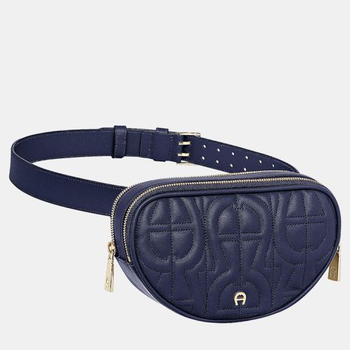 Aigner Deep blue shiny light gold Metal Diadora Deep blue Belt Bag S - Aigner - Modalova