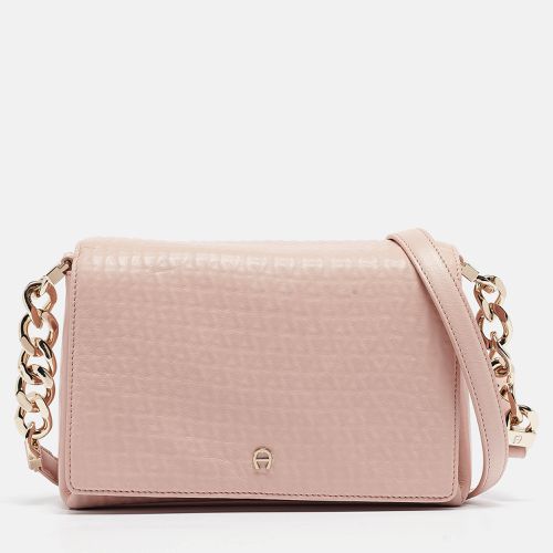 Aigner Pink Leather Flap Crossbody Bag - Aigner - Modalova