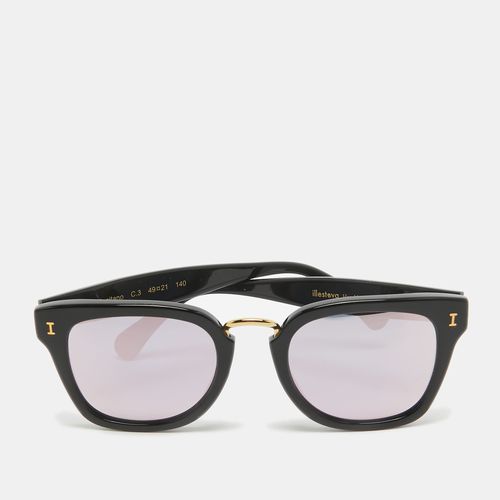 Illesteva Positano Black/Rose Gold Mirrored Frame Wayfarer Sunglasses - Aigner - Modalova