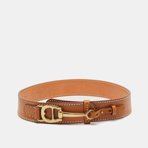 Aigner Tan Leather Logo Waist Belt 85 CM - Aigner - Modalova