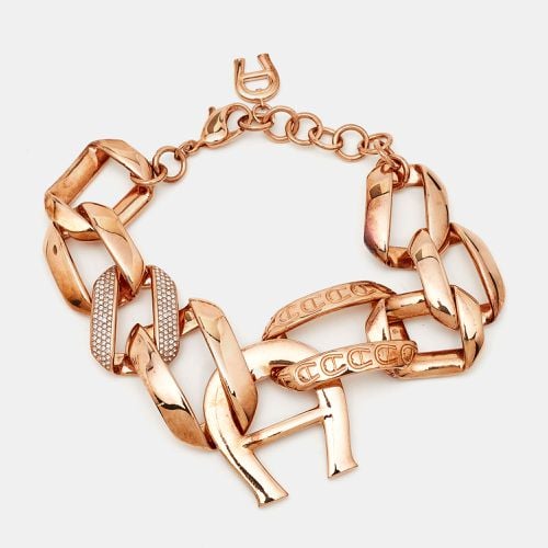 Aigner Rose Gold Plated Crystal Pisa Bracelet - Aigner - Modalova