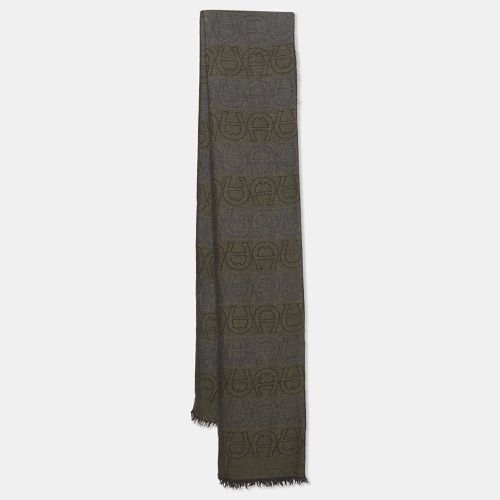 Aigner Multicolor Horseshoe Pattern Silk and Wool Jacquard Scarf - Aigner - Modalova