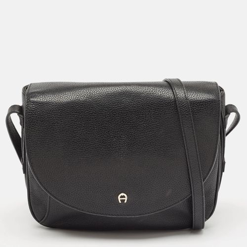 Leather Flap Shoulder Bag - Aigner - Modalova