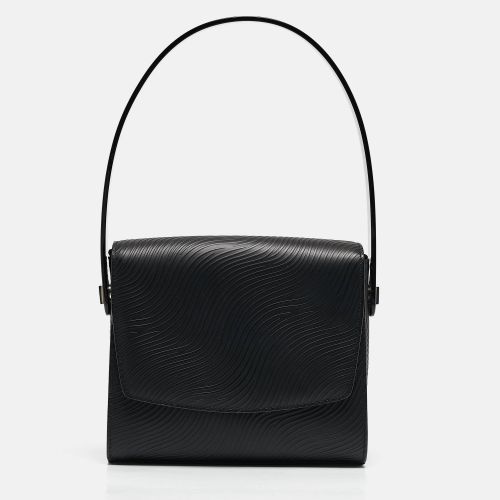 Aigner Black Textured Leather Flap Top Handle Bag - Aigner - Modalova