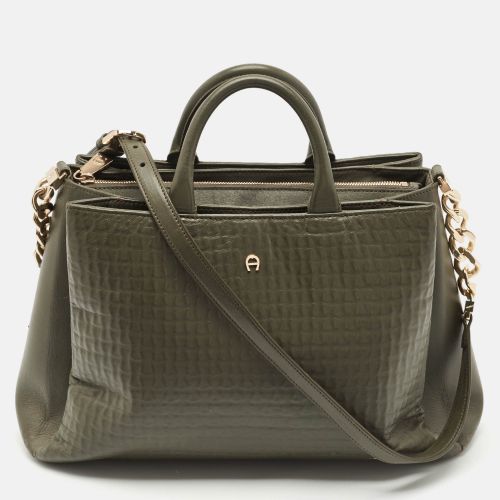 Olive Leather Olivia M Tote - Aigner - Modalova