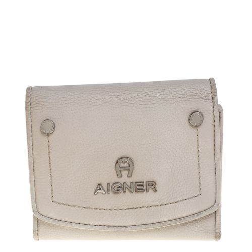 Aigner Grey Leather Trifold Wallet - Aigner - Modalova