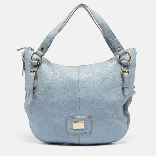 Aigner Light Blue Pebbled Leather Hobo - Aigner - Modalova