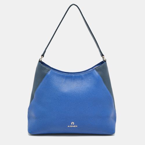 Aigner Two Tone Leather Logo Hobo - Aigner - Modalova