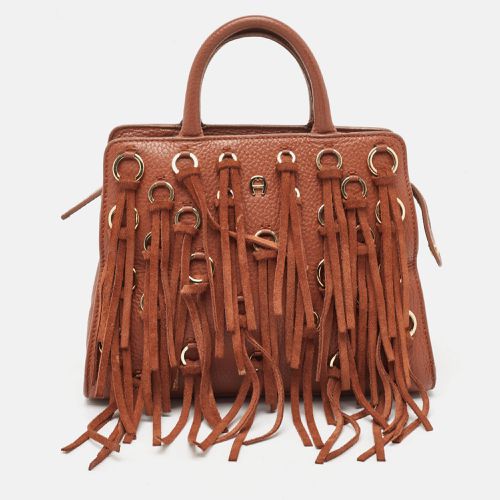 Leather Cybill Fringe Tote - Aigner - Modalova