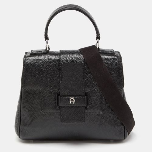 Aigner Black Leather Top Handle Bag - Aigner - Modalova