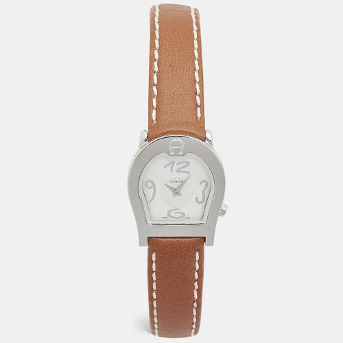 Aigner Silver Stainless Steel Leather Verona A01200 Women's Wristwatch 24 mm - Aigner - Modalova