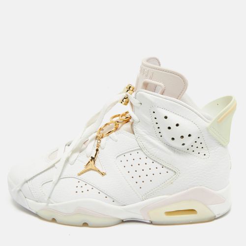 Air Jordans White Leather Jordan 6 High Top Sneakers Size 40 - Air Jordans - Modalova