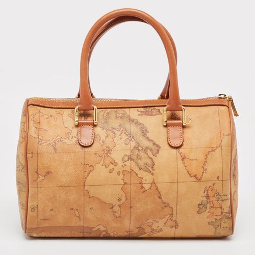 Alviero Martini 1A Classe Beige/Brown Geo Classic Boston Bag - Alviero Martini 1A Classe - Modalova