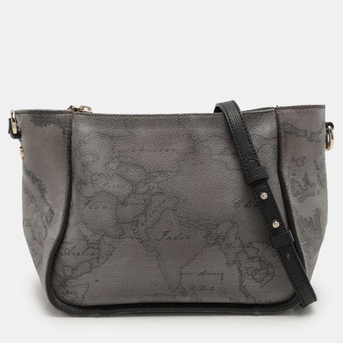 Alviero Martini 1A Classe Grey Coated Canvas and Leather Shoulder Bag - Alviero Martini 1A Classe - Modalova