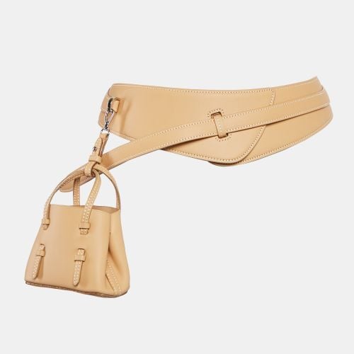 Alaia Beige Leather Mini Mina Belt 80 CM - Alaia - Modalova