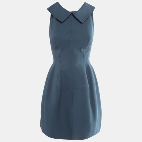 Textured Cotton Collar Detail Mini Skater Dress M - Alaia - Modalova