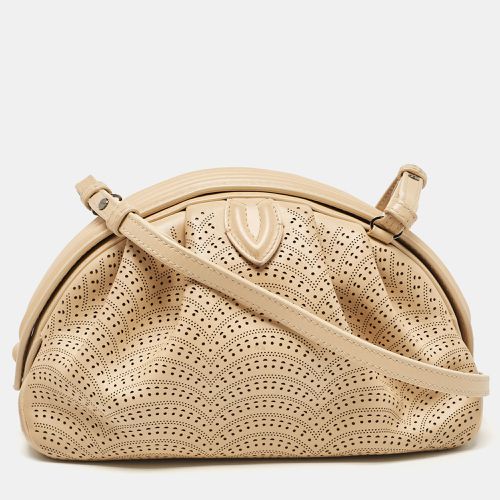 Alaia Beige Lasercut Leather Samia Crossbody Bag - Alaia - Modalova