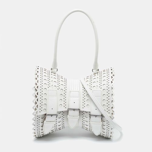 Alaia White Laser Cut Leather Edition 1992 Corset Bag - Alaia - Modalova