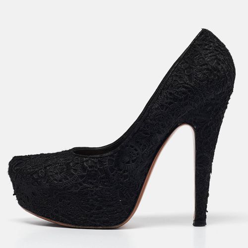 Alaia Black Calfhair and Suede Platform Pumps Size 38 - Alaia - Modalova