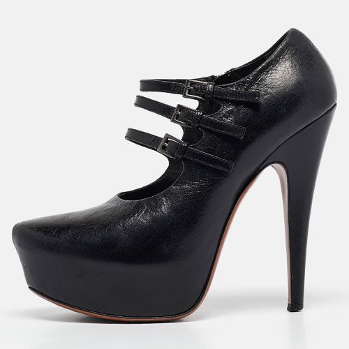 Alaia Black Leather Platform Mary Jane Pumps Size 38 - Alaia - Modalova