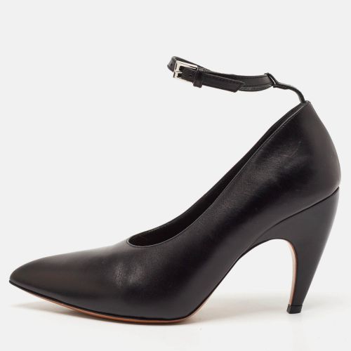 Alaia Black Leather Pointed Toe Ankle Strap Pumps Size 38 - Alaia - Modalova