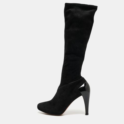 Alaia Black Suede Midcalf Boots Size 36 - Alaia - Modalova