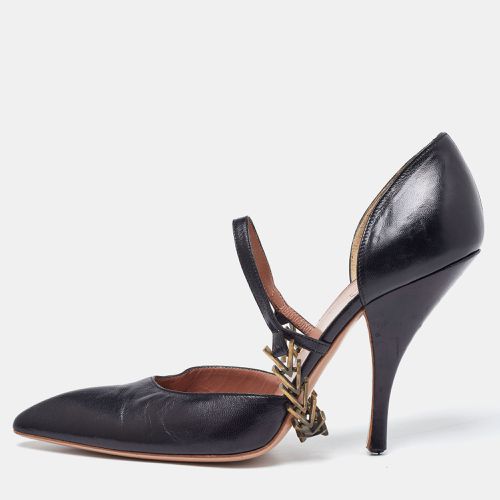 Alaia Black Leather Metal Detail D'Orsay Pumps Size 38 - Alaia - Modalova