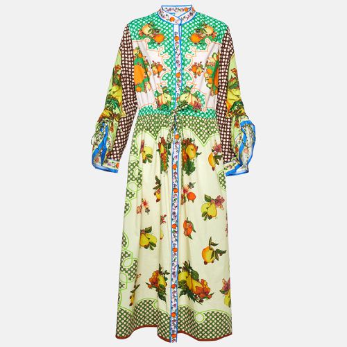 Alemais Multicolor Lemonis Print Cotton Midi Shirt Dress L - Alemais - Modalova