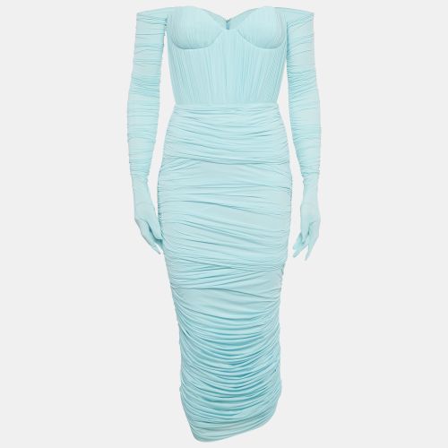 Jersey Strapless Ruche Maxi Dress With Gloves S - Alex Perry - Modalova