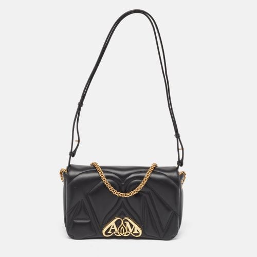 Alexander McQueen Black Leather Small The Seal Shoulder Bag - Alexander McQueen - Modalova