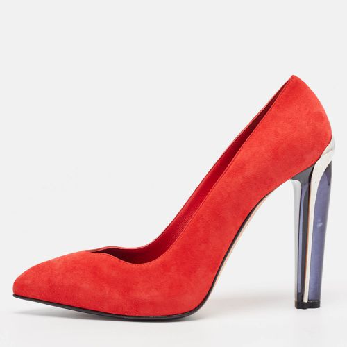 Alexander McQueen Red Suede Pointed Toe Pumps Size 39 - Alexander McQueen - Modalova