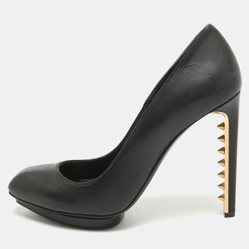 Alexander McQueen Black Leather Spikes Heel Pumps Size 40 - Alexander McQueen - Modalova